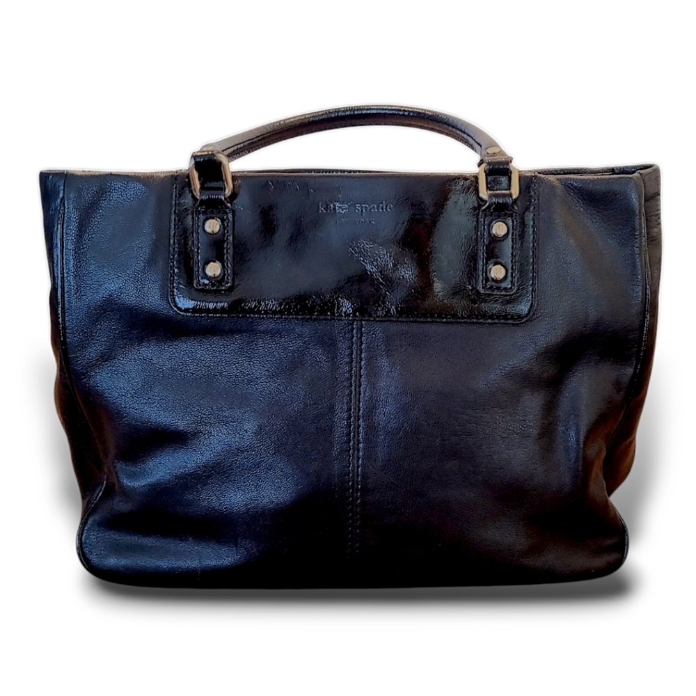 Kate Spade Boerum Hill Rue Black Leather Satchel WKRU0872